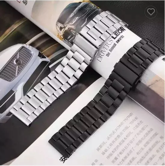 20MM ROLEX STYLE STAINLESS STEEL CHAIN STRAPS FOR  AMAZFIT WATCH GTS 2, GTS 4 MINI, GTS 4, GTS 3, BIP U, BIP S, GTS