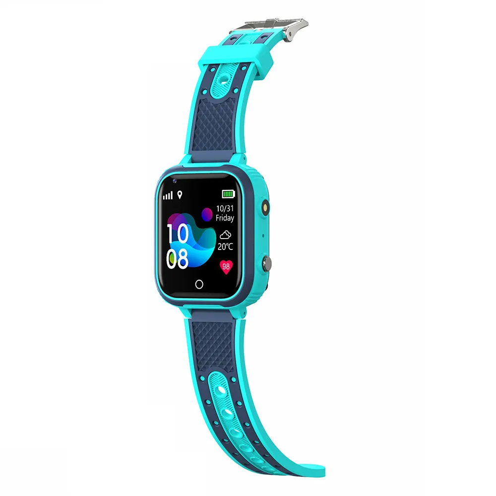 4G Kids Smart Watch Water-resistant Wifi GPS Locator Video SOS Children Phone Watch Gift Green