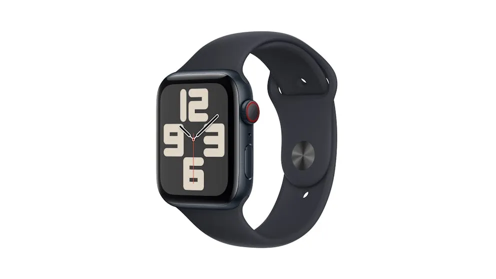 Apple Watch SE (2nd Gen) 44mm Midnight Aluminium Case with Midnight Sport Band M/L - GPS   Cellular ( Refurbished Grade - A )