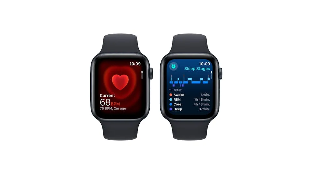 Apple Watch SE (2nd Gen) 44mm Midnight Aluminium Case with Midnight Sport Band M/L - GPS   Cellular ( Refurbished Grade - A )