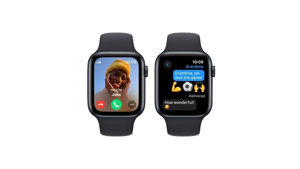 Apple Watch SE (2nd Gen) 44mm Midnight Aluminium Case with Midnight Sport Band M/L - GPS   Cellular ( Refurbished Grade - A )