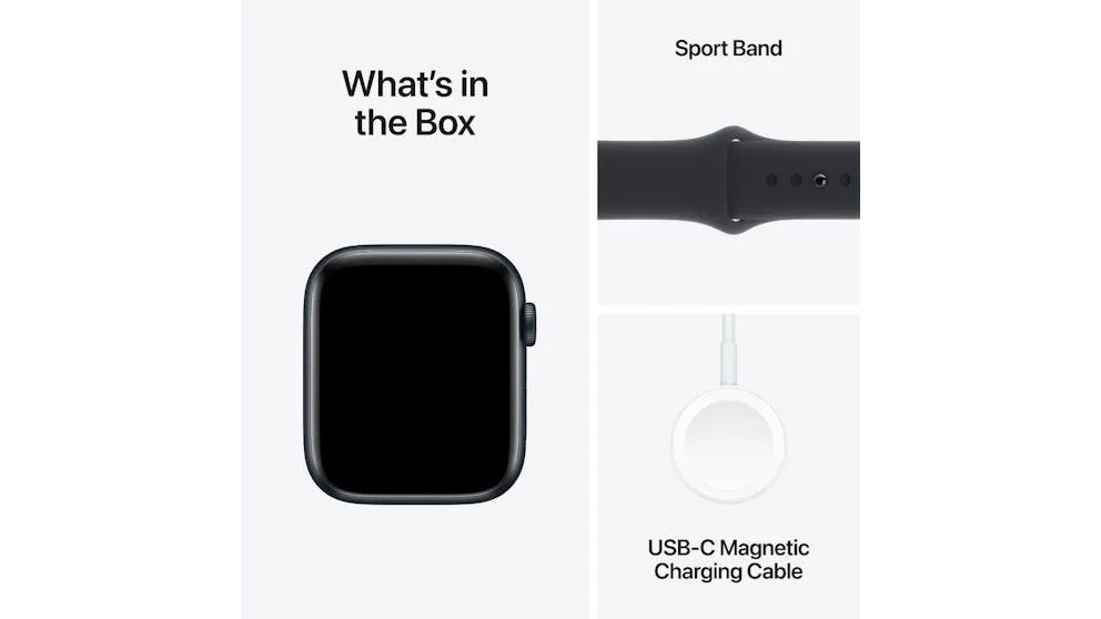 Apple Watch SE (2nd Gen) 44mm Midnight Aluminium Case with Midnight Sport Band M/L - GPS   Cellular ( Refurbished Grade - A )