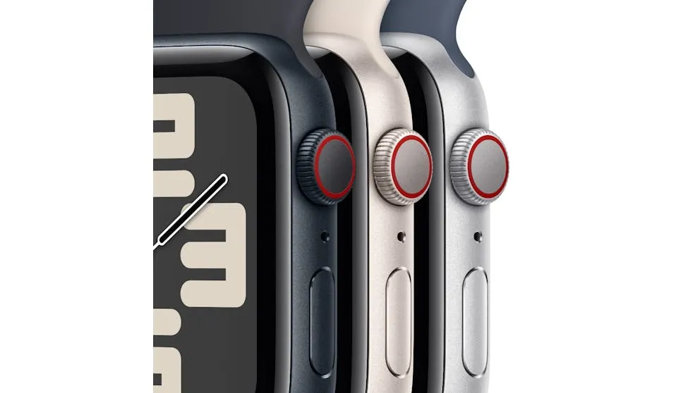 Apple Watch SE (2nd Gen) 44mm Midnight Aluminium Case with Midnight Sport Band M/L - GPS   Cellular ( Refurbished Grade - A )