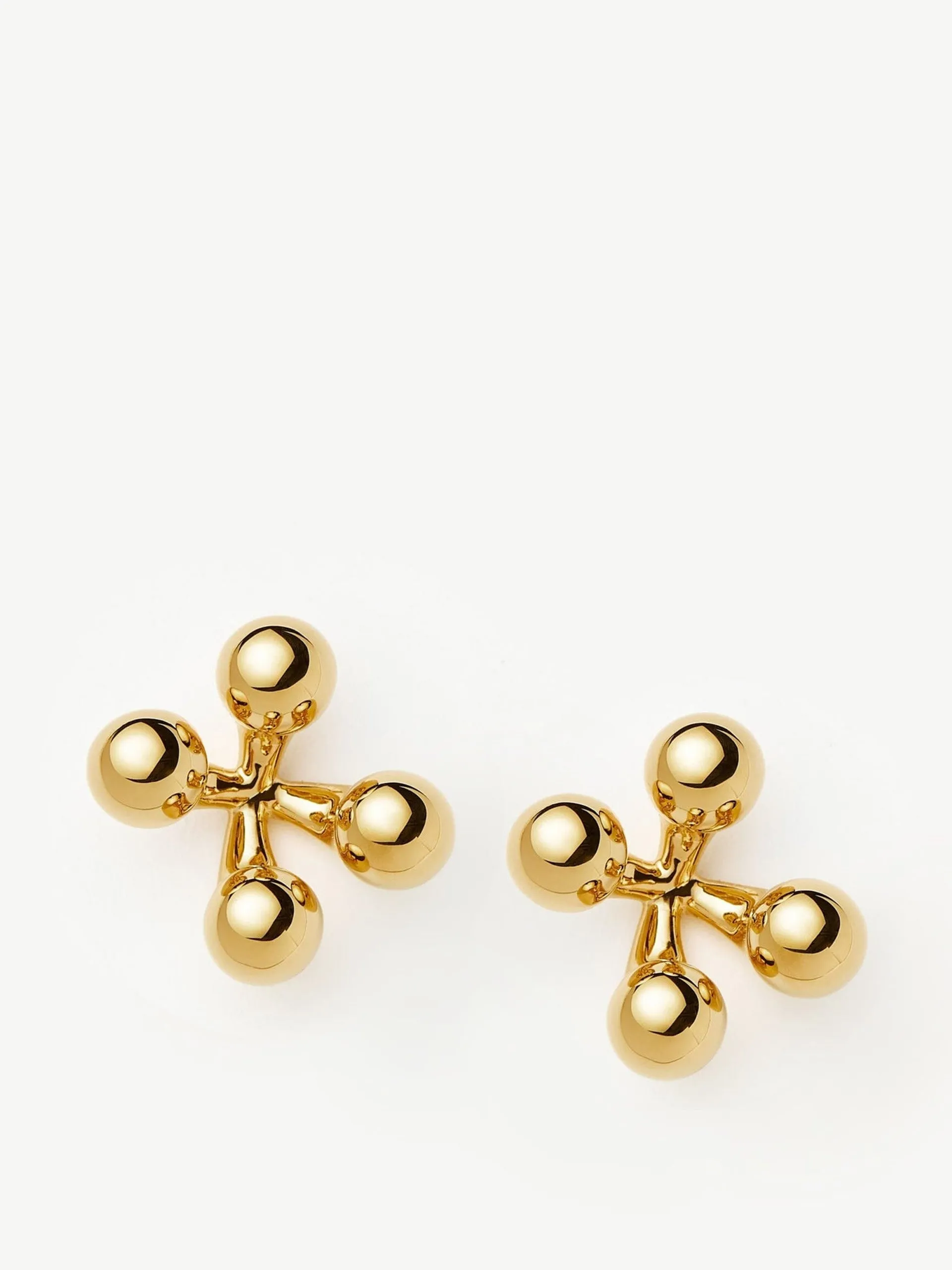 Atom oversized stud earrings