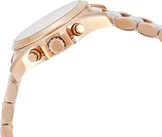 Chosmogragh Watch With Stainless Steel Case And White Dial Dated Multicolor Rose Pink Strap Watch For Women's Design For Girl Or Woman Best Gift Date Watch MK-6565
