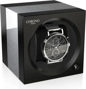 Chronovision One Watch Winder Bluetooth Aluminium Black Silk