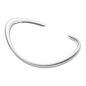 Georg Jensen Silver Slim Offspring Open Bangle - Large