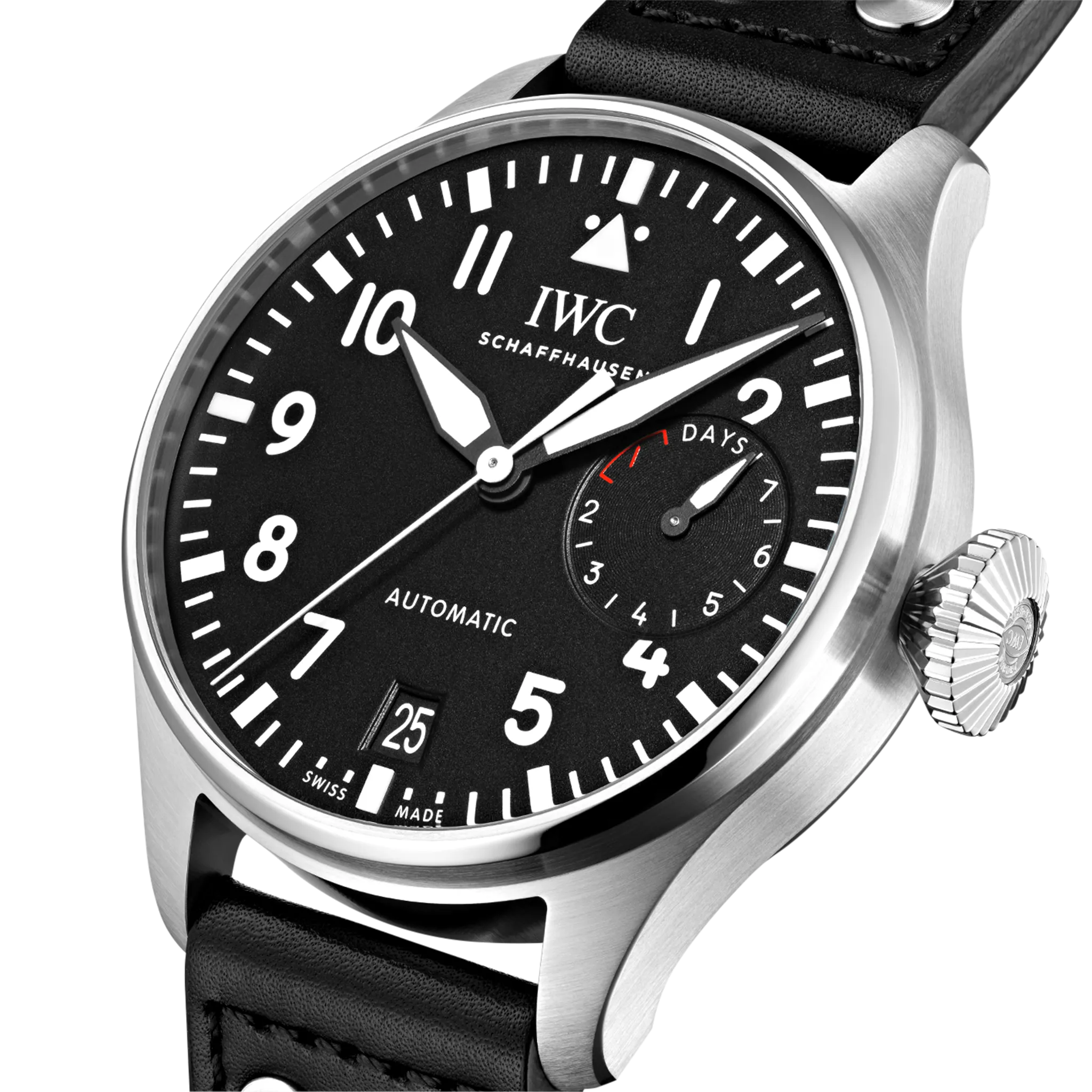 IWC Schaffhausen Big Pilot's 46mm Watch w/ Black Dial