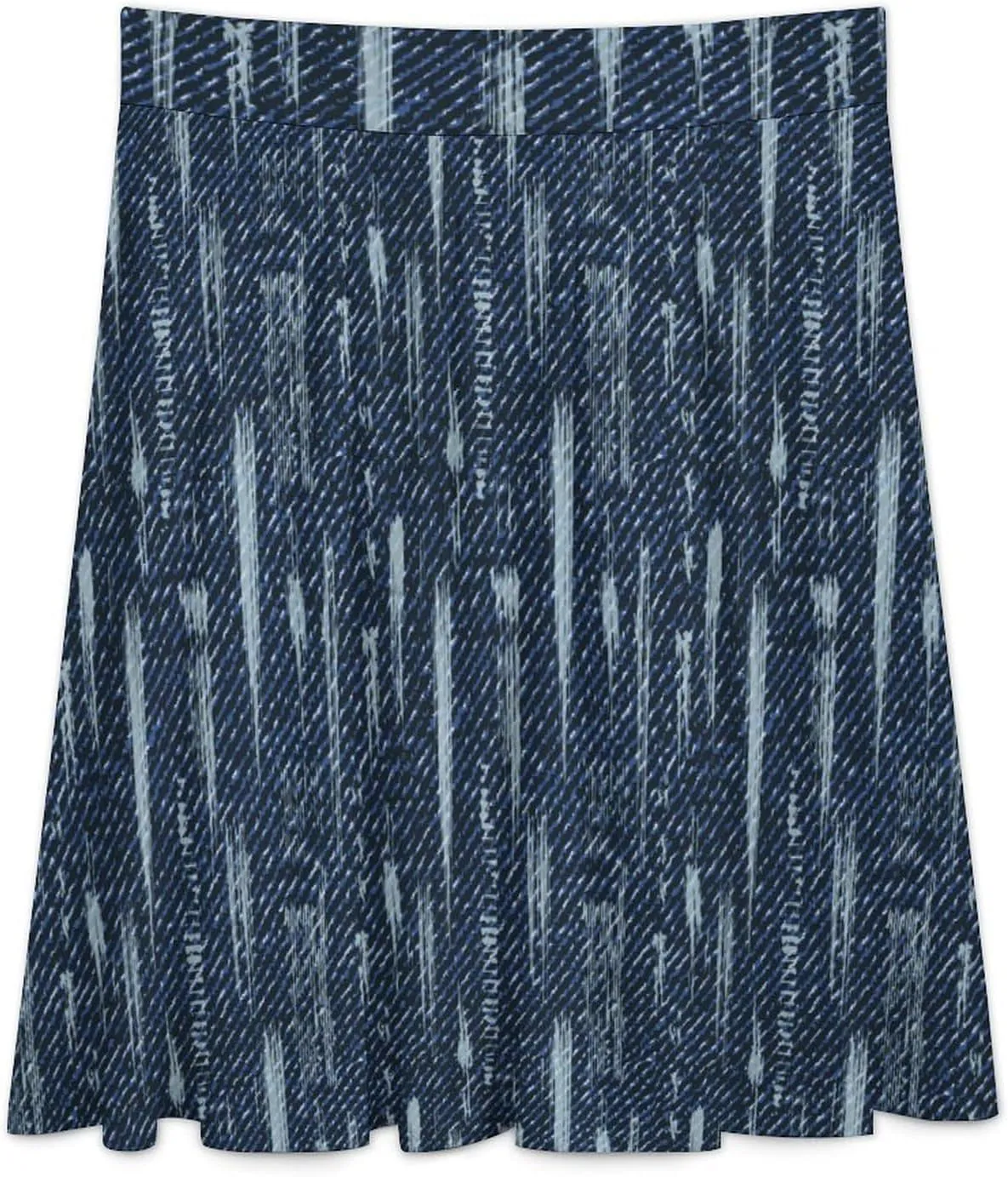 Landscape House Sunflowers Midi Skirts Women Fall Long Skirt Party Office Travel Soft Knee Length Casual Ruffle Skirt