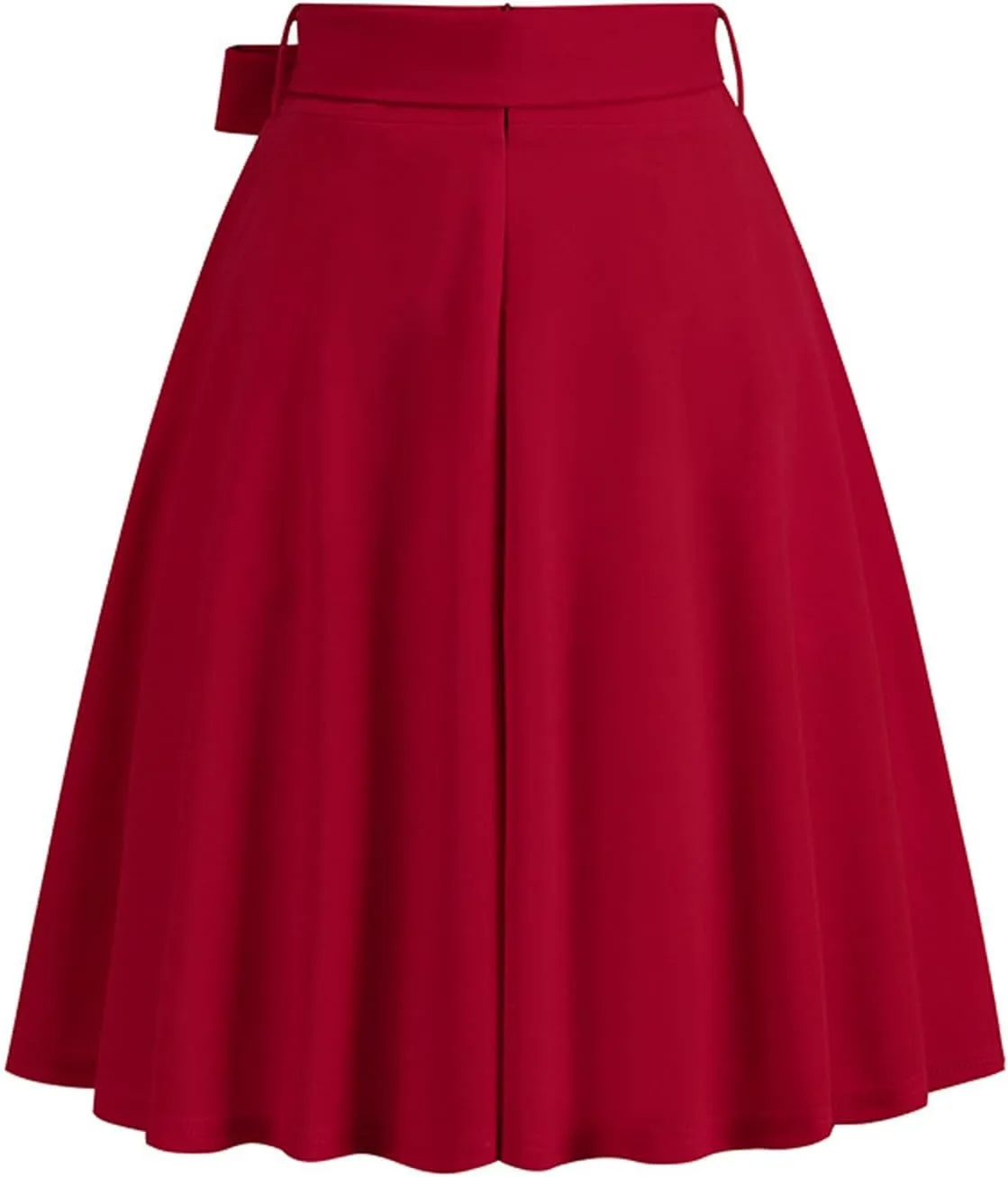 Long Skirts for Women Trendy Vintage Flare Skirt Midi Length Casual Soft High Waisted Bow A Line Summer Skirts
