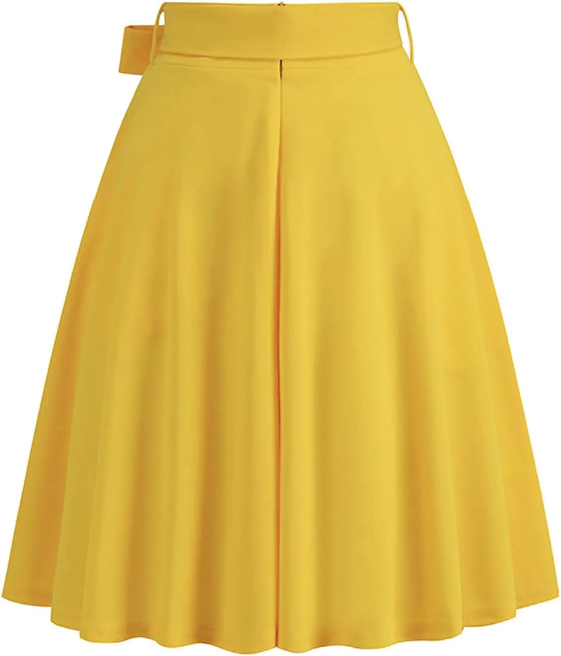 Long Skirts for Women Trendy Vintage Flare Skirt Midi Length Casual Soft High Waisted Bow A Line Summer Skirts