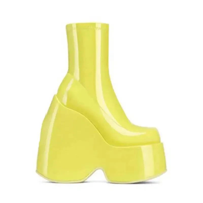 Luxury Women's Platform Boots - Fashionable Thick High Heels, Sexy Block Heel Booties for Party & Office