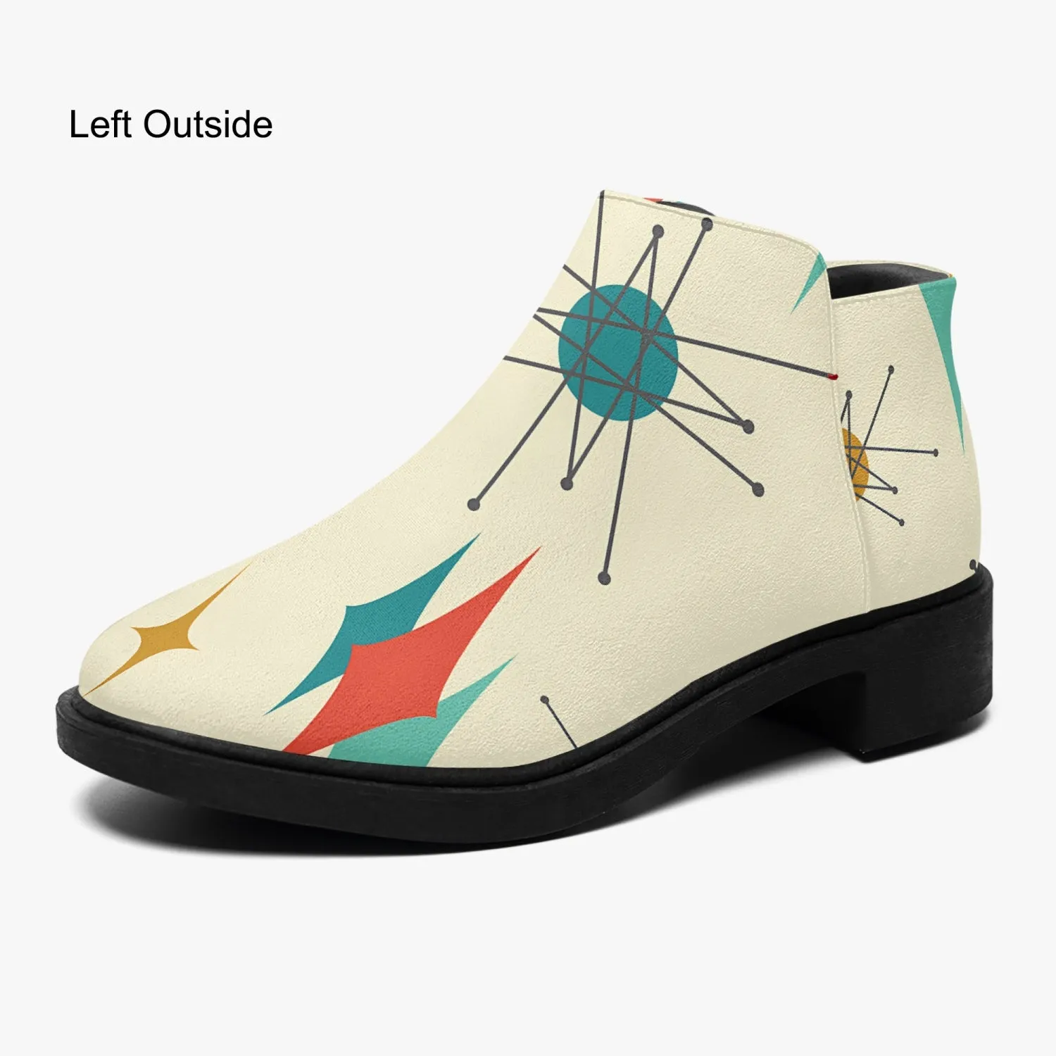 Mid Century Modern Franciscan Diamond Casual Fun Shoe Boot