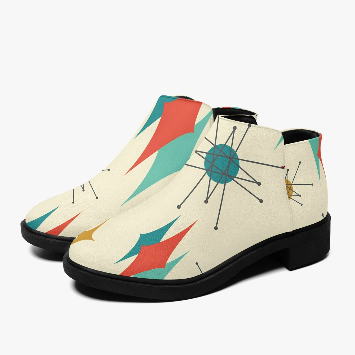 Mid Century Modern Franciscan Diamond Casual Fun Shoe Boot