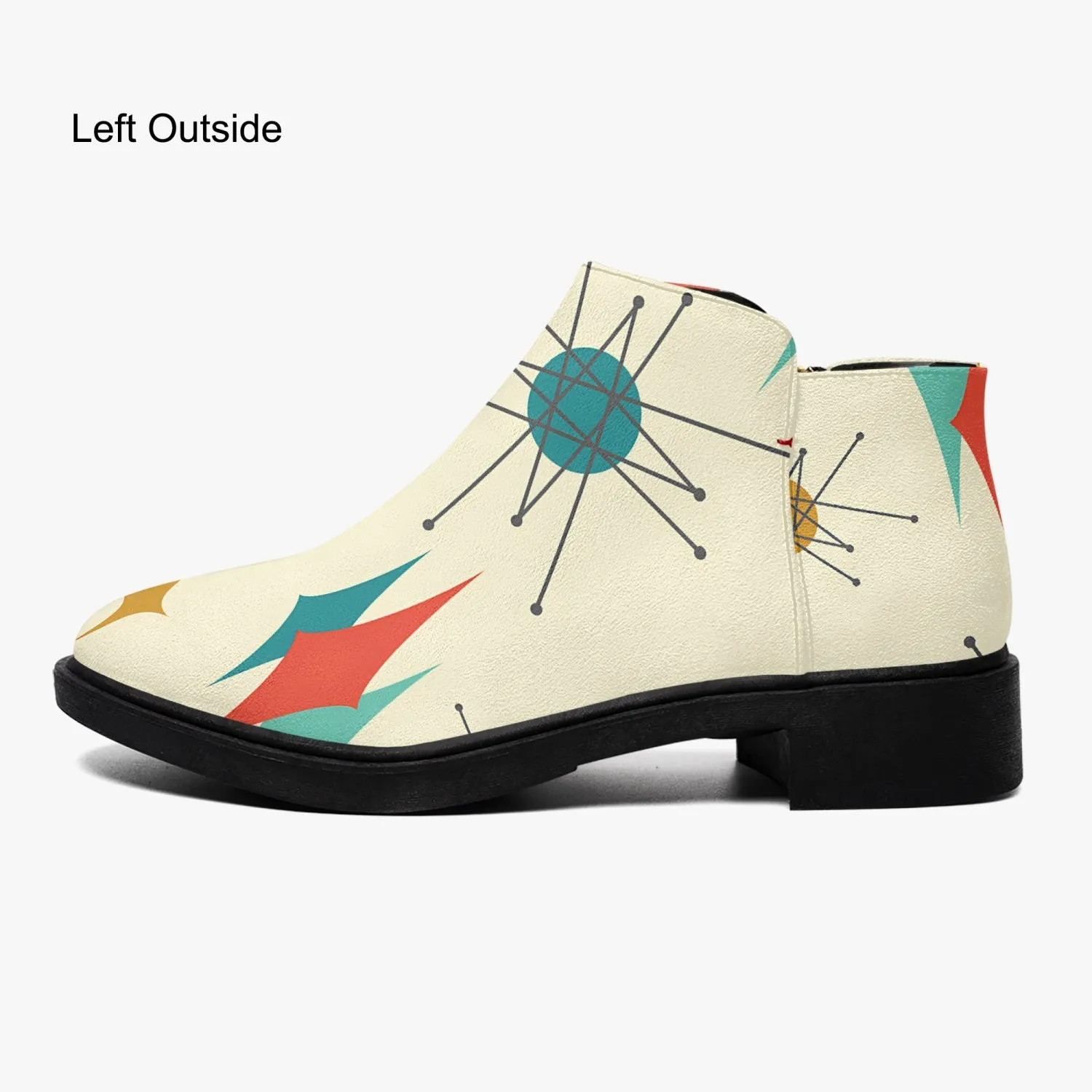 Mid Century Modern Franciscan Diamond Casual Fun Shoe Boot