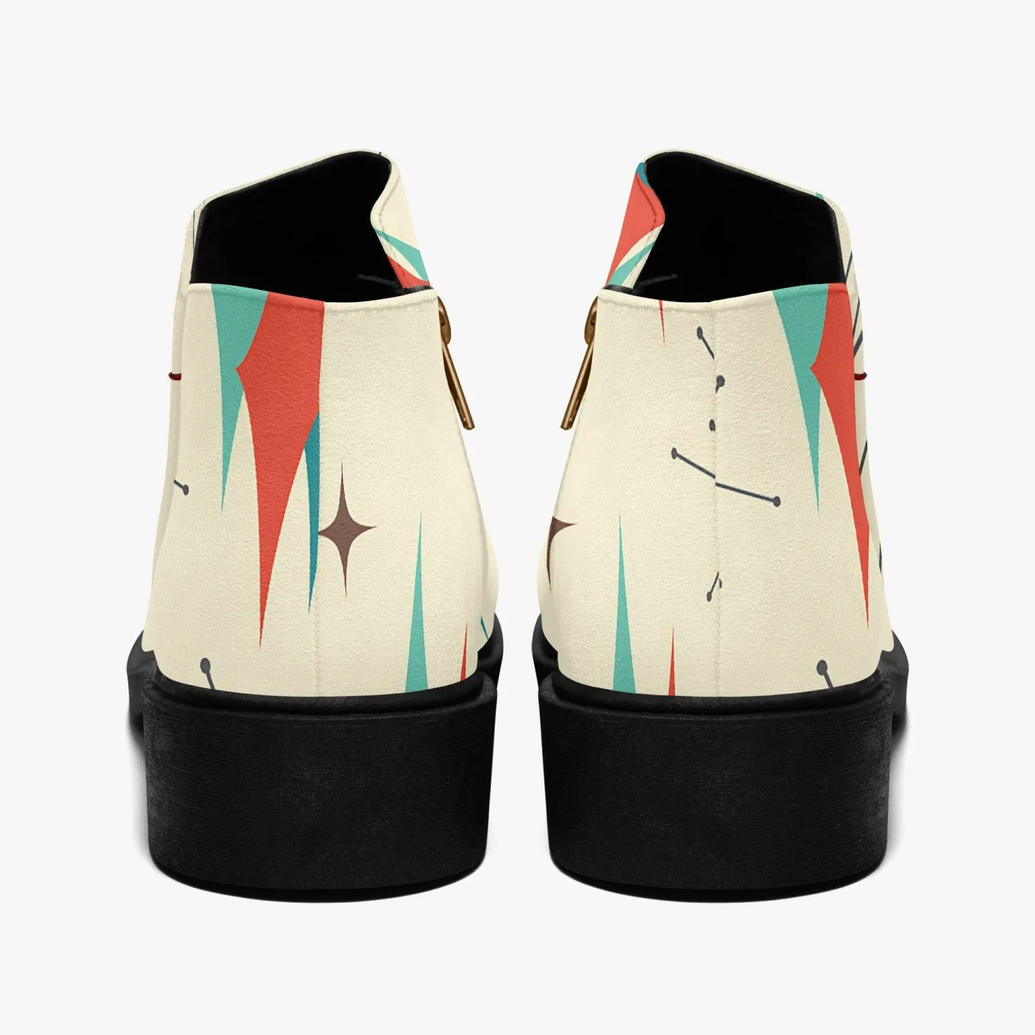 Mid Century Modern Franciscan Diamond Casual Fun Shoe Boot