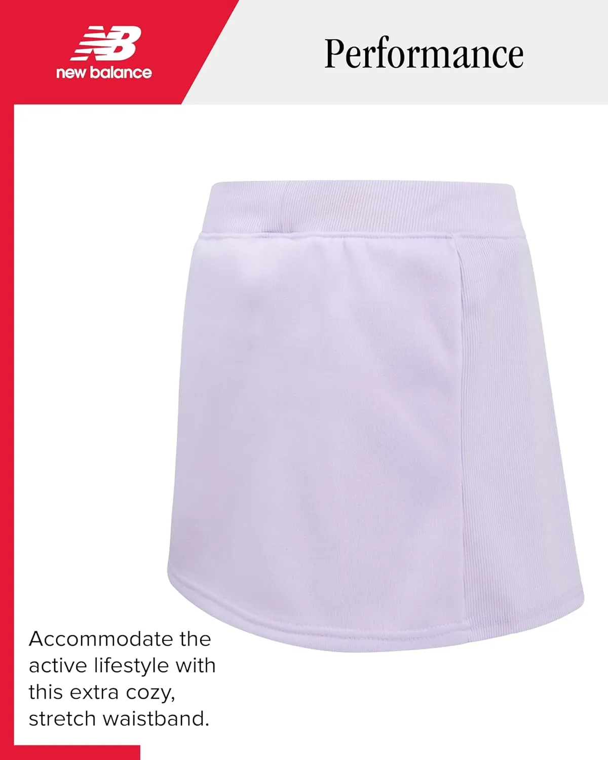 New Balance Girls Scooter Set - 2 Piece Soft Fleece Quarter-Zip Pullover and Activewear Skorts for Girls (Sizes: 7-12)