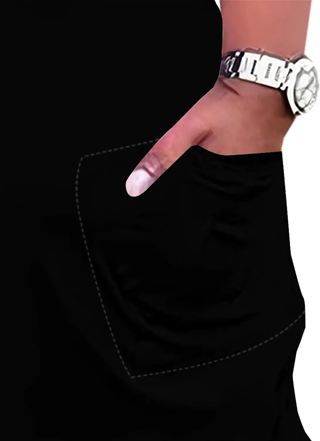 Plus Size Summer Casual Loose Dresses for Women Beach Swing Sundress Short Sleeve Tshirt Long Maxi Dress with Pockets