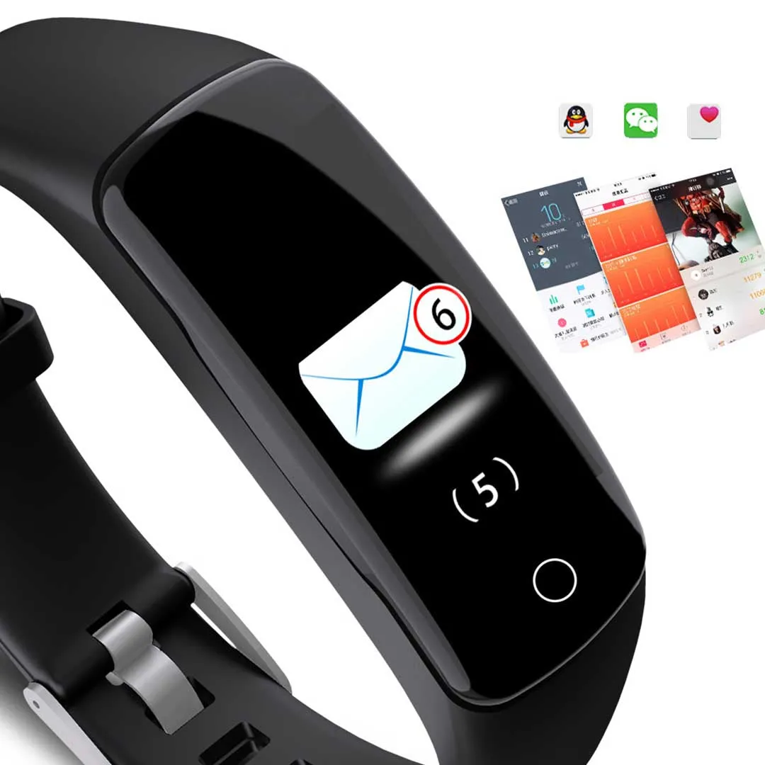 Sport Monitor Wrist Touch Fitness Tracker Smart Watch - Red - Premium
