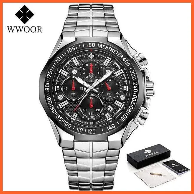 Sports Military Watches Men Top Brand Luxury Gold Full Steel Waterproof Analog 24 Hour Quartz Wristwatch