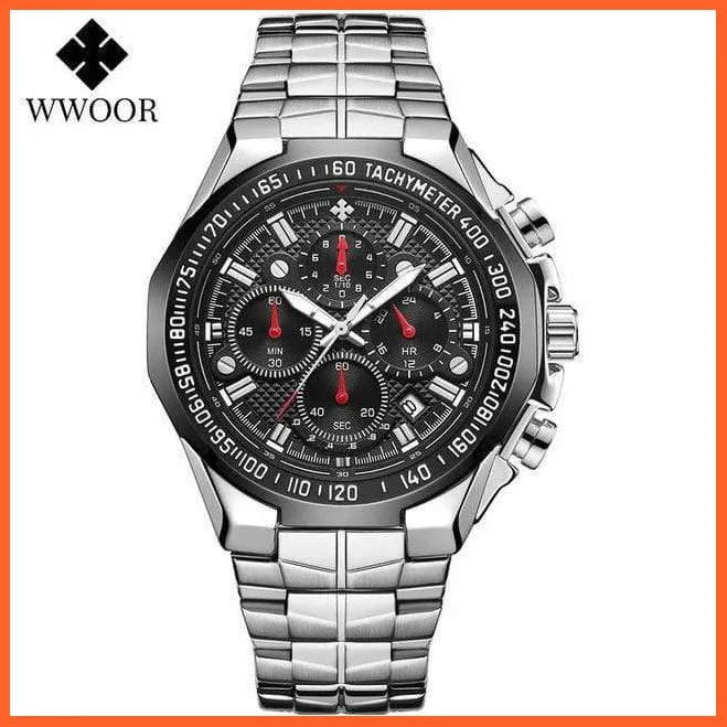Sports Military Watches Men Top Brand Luxury Gold Full Steel Waterproof Analog 24 Hour Quartz Wristwatch