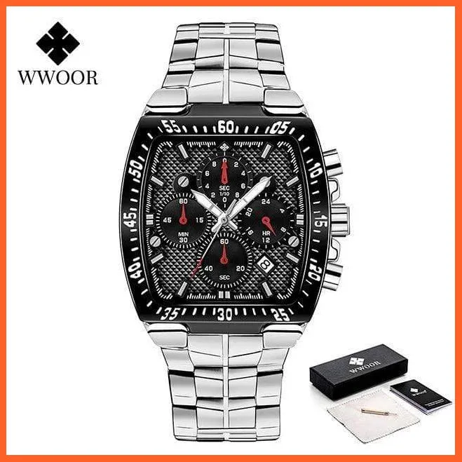 Sports Military Watches Men Top Brand Luxury Gold Full Steel Waterproof Analog 24 Hour Quartz Wristwatch