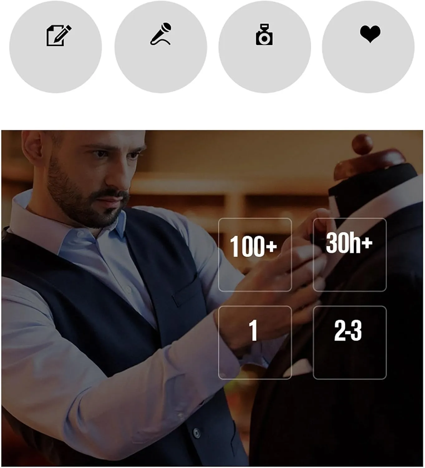 Suits for Men 2-Piece Lightweight Sets Slim Fit 2 Button Casual Business Wedding Party Jacket Blazer & Pants Set
