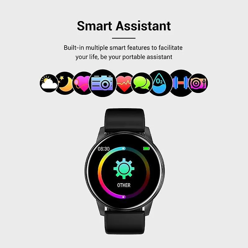 Watches smart watch women ip67 waterproof heart rate monitor fitness tracker men smart watches black