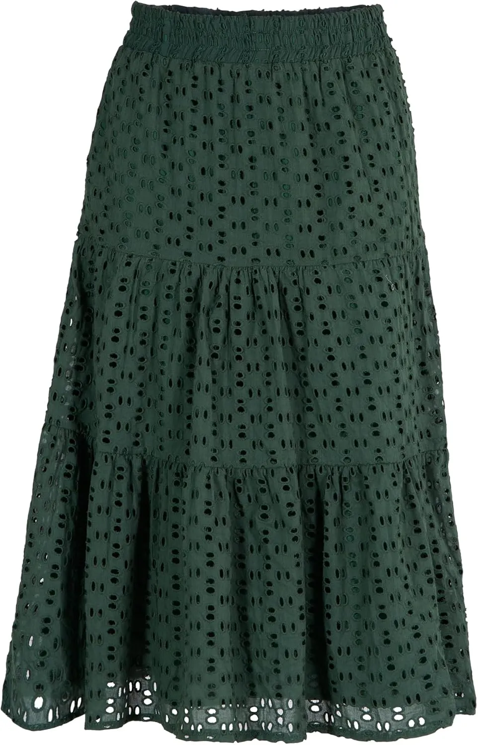 Women's Casual Maxi Skirt Elastic High Waist Tiered Long Maxi Skirt