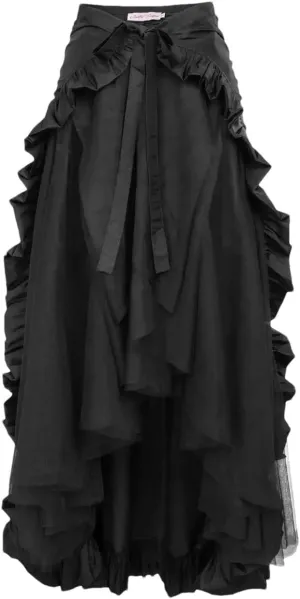 Womens High Waist Party Skirt A-Line Vintage Casual Skirts Women's Classic Irregular Midi Skirt