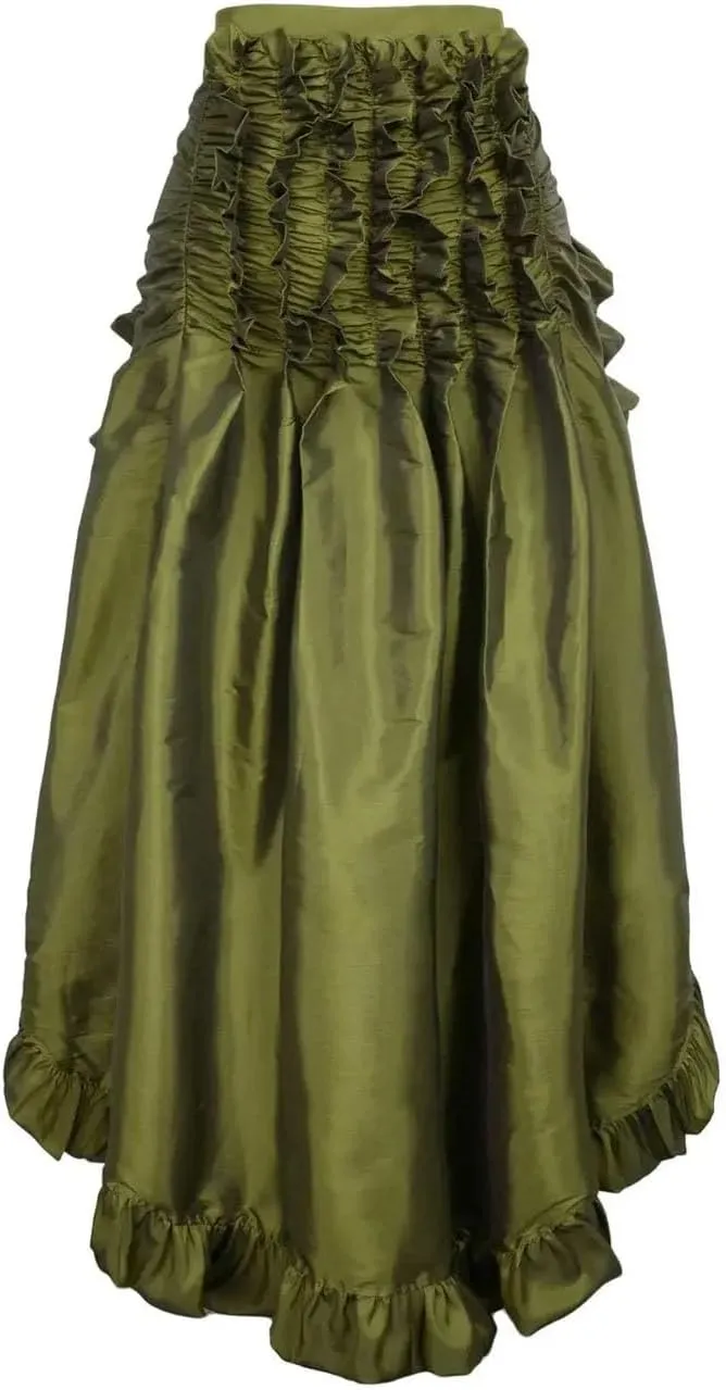 Womens High Waist Party Skirt A-Line Vintage Casual Skirts Women's Classic Irregular Midi Skirt