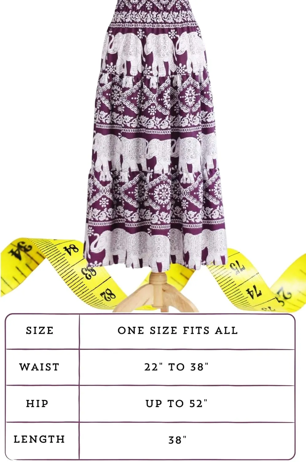 Women's Maxi Long Skirts, High Waisted Lightweight Silky Soft Flowy Ruffle Cute Trendy Boho Hippie, One Size Fits All