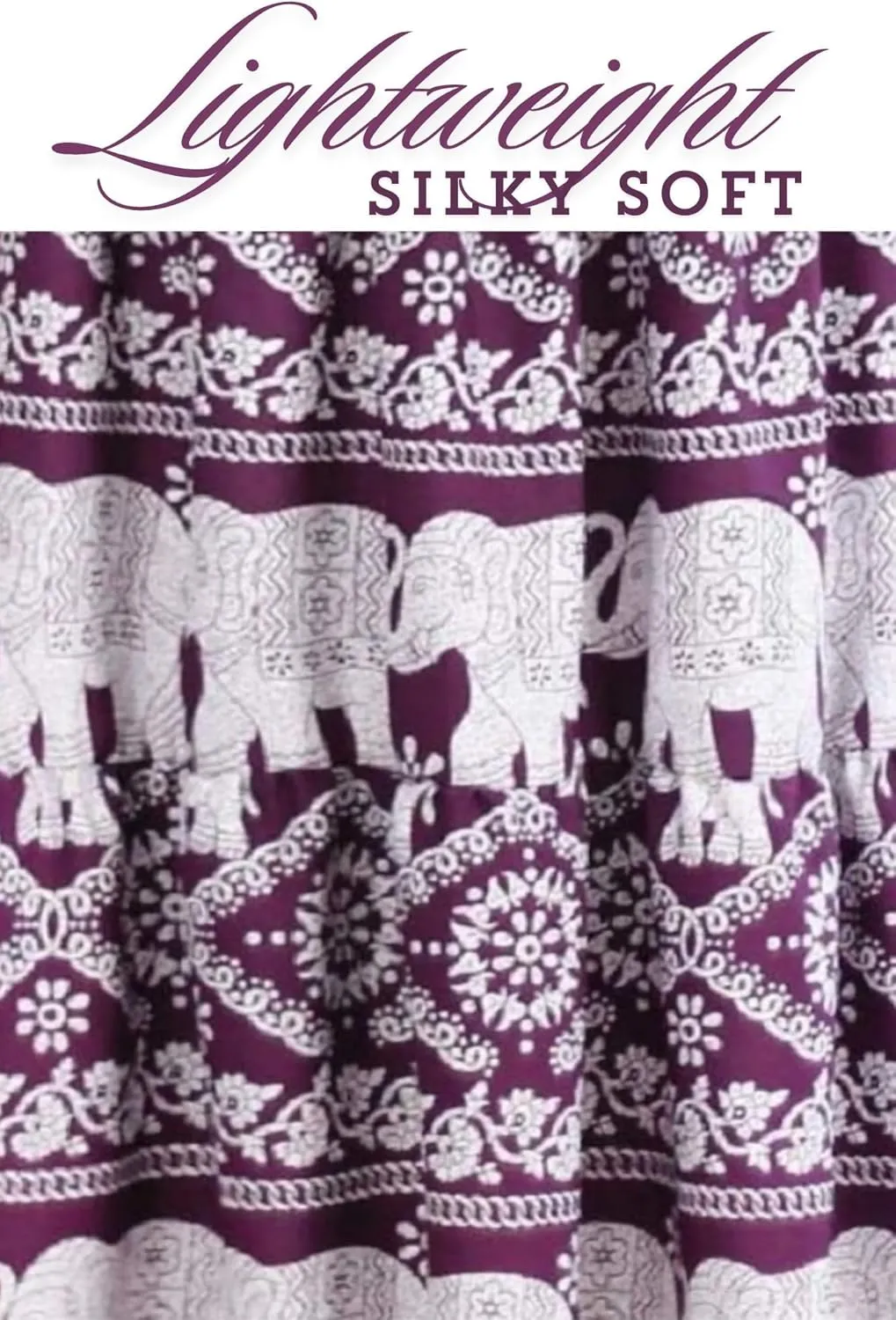 Women's Maxi Long Skirts, High Waisted Lightweight Silky Soft Flowy Ruffle Cute Trendy Boho Hippie, One Size Fits All