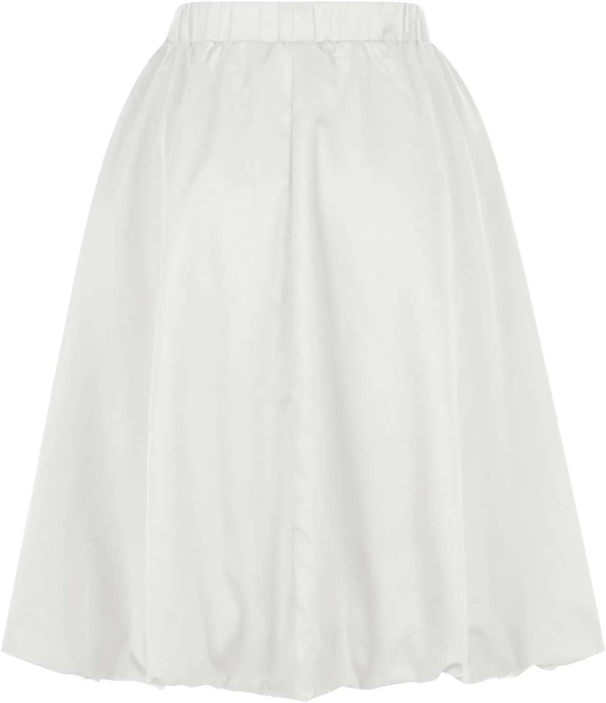 Womens Skirts Midi Length Solid Color Classic Skirt Casual Flowy Pure Boho Beach Flared Hem Skirt 2025 Fashion