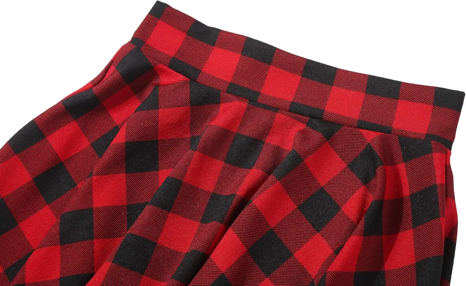Women's Stretchy Waist Pleated Mini Skater Skirt Casual Flared Outfit Skirts for Women