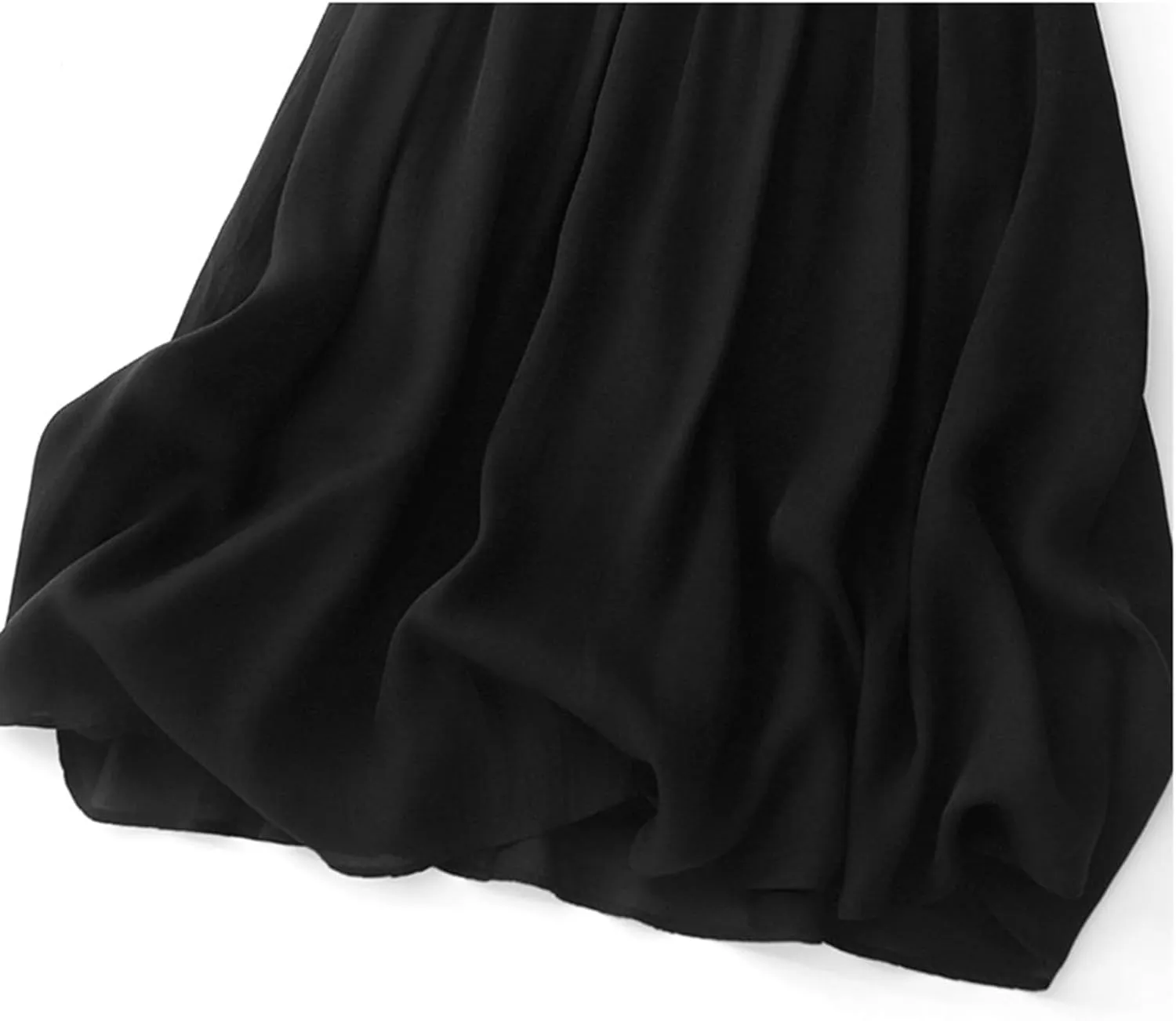 Women's Summer Cotton Linen Casual Midi Skirt, Solid Color Pleated Comfy Breathable Trendy Skirts Vacation Clothes